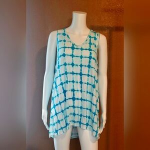 Lands End Teal Tank Top. Very Light weight and Flowy. SIZE Med.